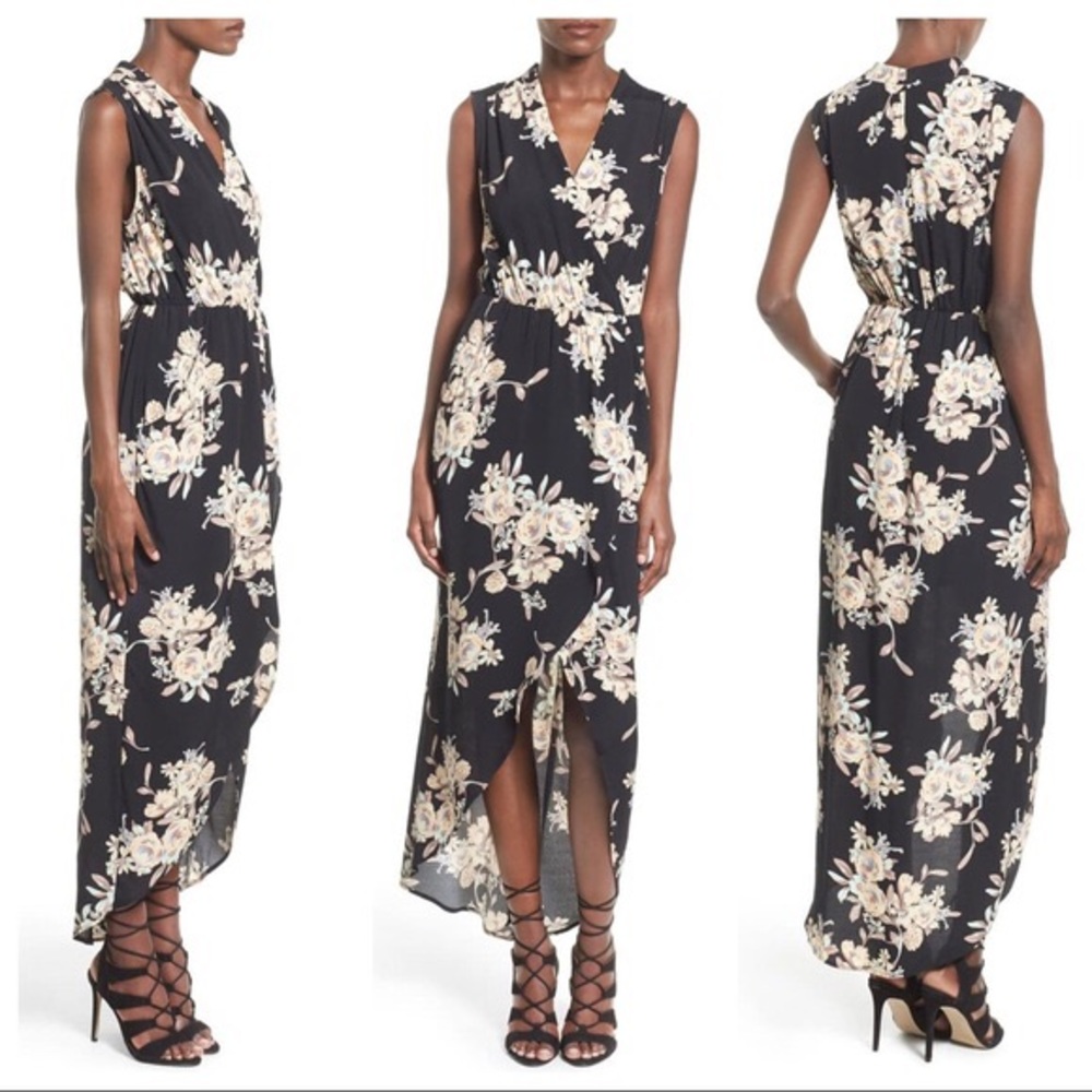 ASTR high-low sleeveless dress